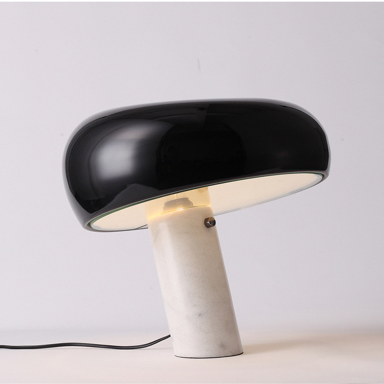 luxury Marble Snoopy Mushroom led table lamp Desk Light Lamp