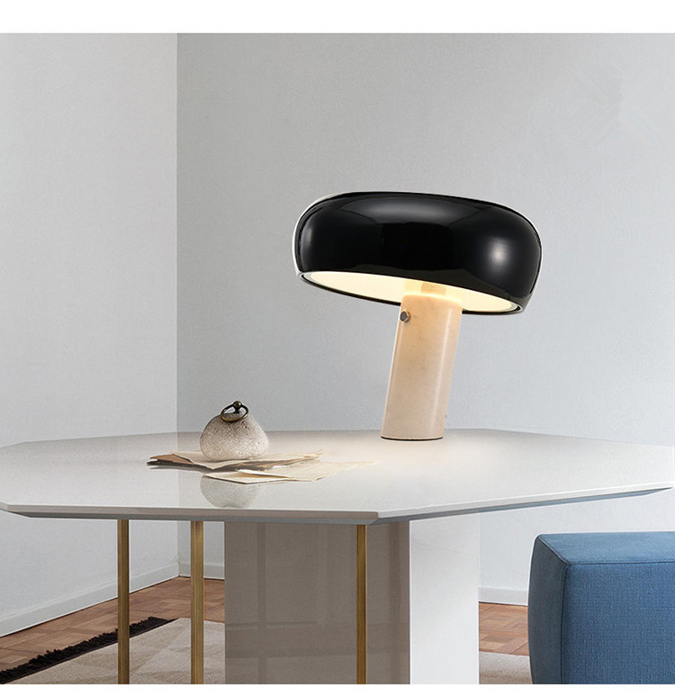 luxury Marble Snoopy Mushroom led table lamp Desk Light Lamp