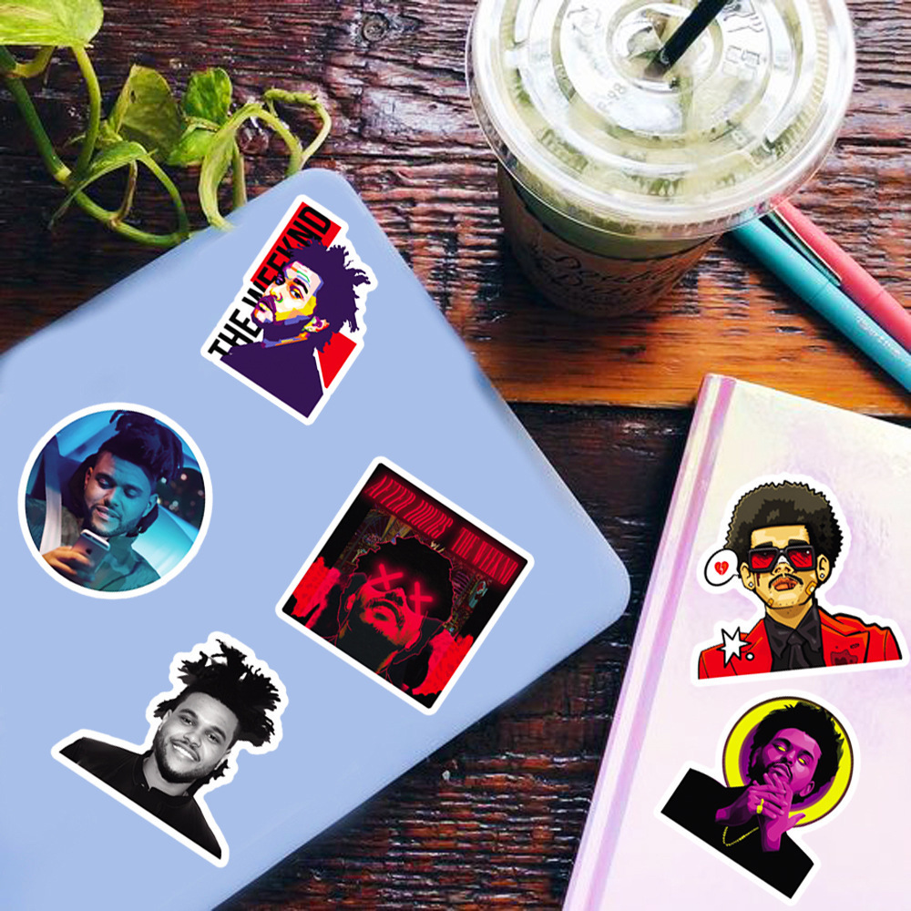 50Pcs Singer The Weekend Starboy Graffiti Stickers For Fans Scrapbook Phone Laptop Vinyl Pop Music Sticker