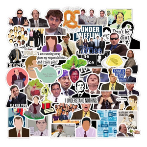 50Pcs The Office TV Movies Films Sticker Waterproof Laptop Skateboard Luggage Custom Cartoon Printing Stickers