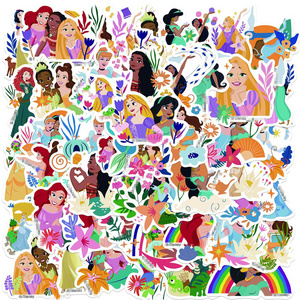 New 50PCS For frozen Fairy tale elsa and anna cartoon princess sticker