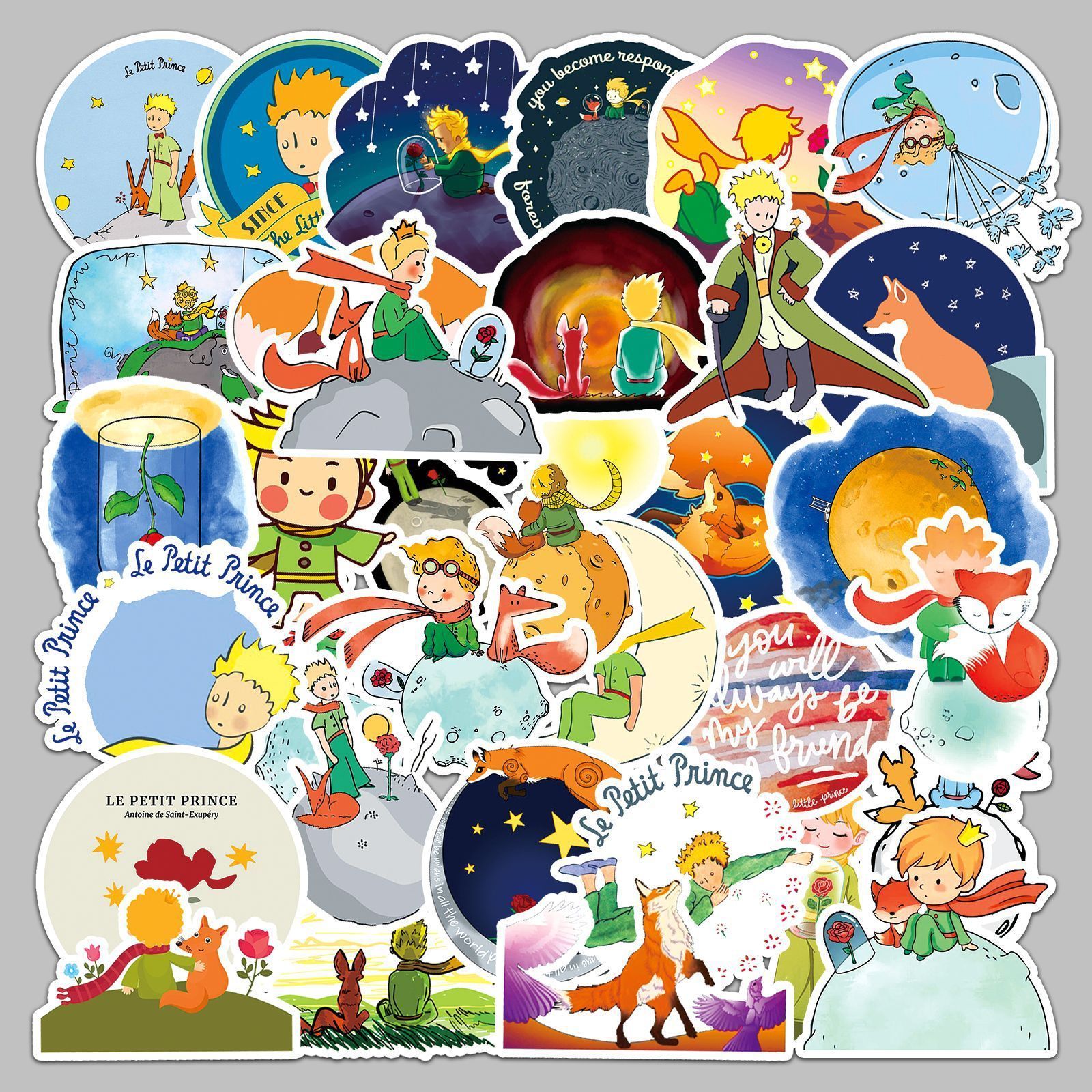 50PCS Classic Little Prince decals beautiful fairy tale Le Petit Prince sticker