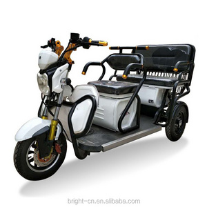 Cheap Hot 3 Wheel Taxi Battery Powered 2 Passenger Seats Electric Electric Rickshaw Tricycle