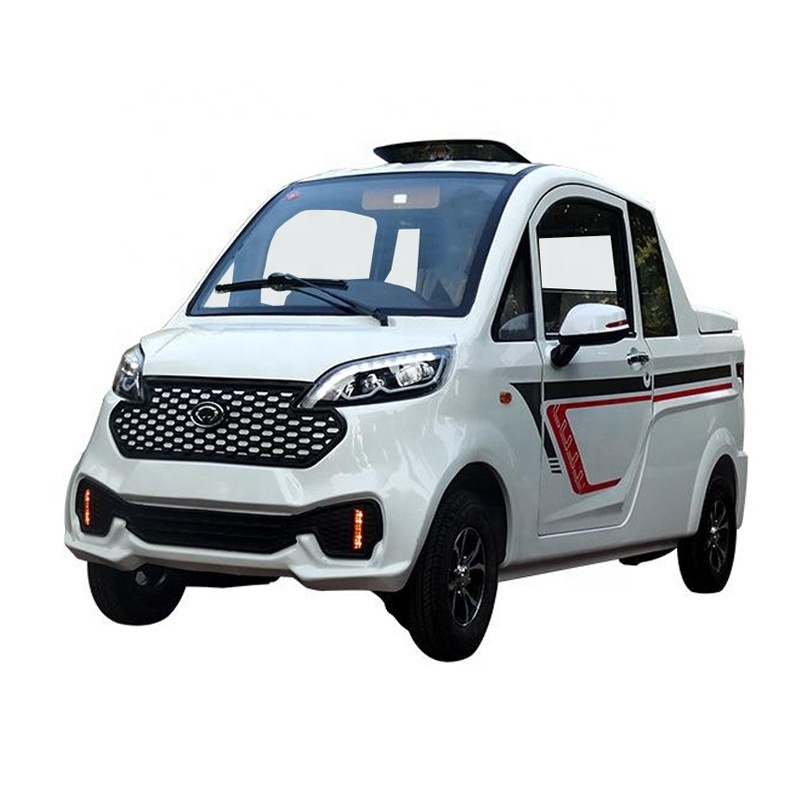 Chinese 4 person electric Pickup Truck 4*2  for sales with enclosed cabin