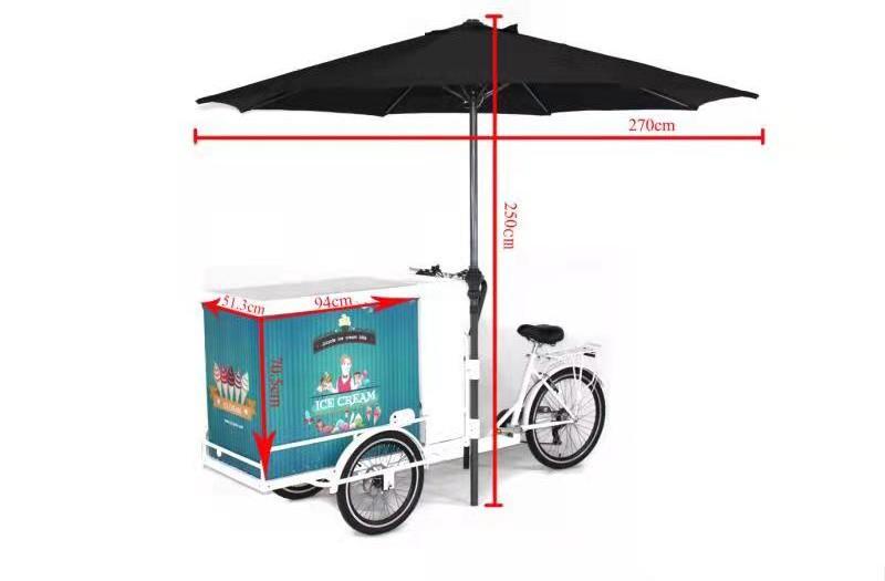 cheap hot sale Hot Sale 3 Wheel Ice Cream Bike Coffee Bike Coffee Cart Bike Coffee Food Cart with Sink Street Food made in china