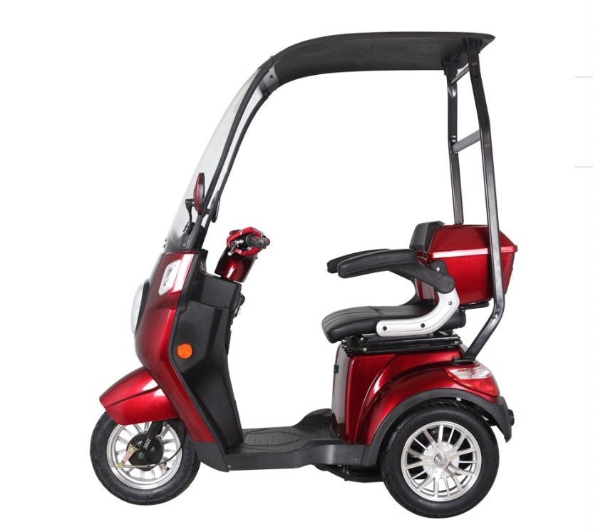 Hot sell 3 three wheel disability for adults/elderly electric tricycle motorcycle electric scooters with roof