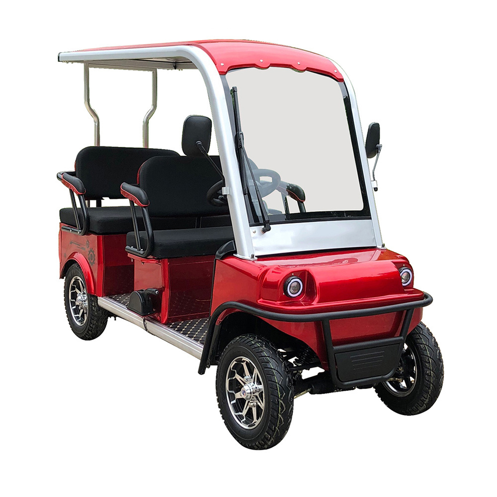 Chinese Passenger Mini Electric Car 4 Person New Energy  Golf Cart for Hotel and Clut