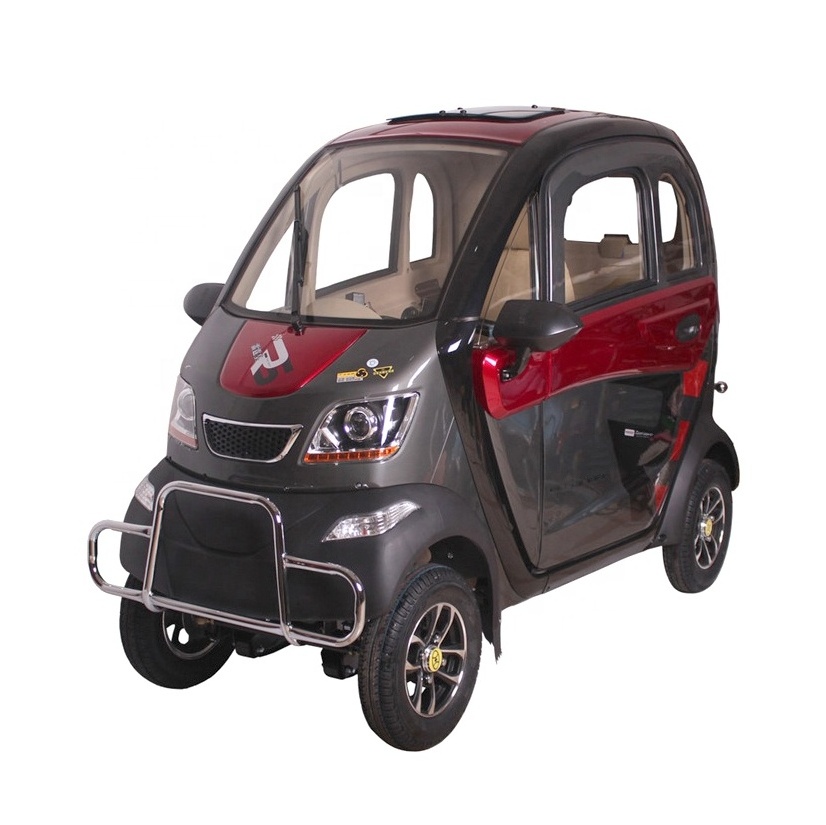 China Cheap Hot Sale EN12184 4 Wheel 3 Seater Electric Adult Mini Car 4 Wheel Handicapped Electric Mobility Scooter