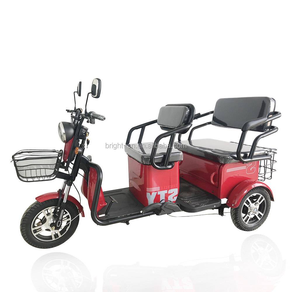 China 2019 new ce 48v 800w/500w rickshaw electric tricycle bike philippines