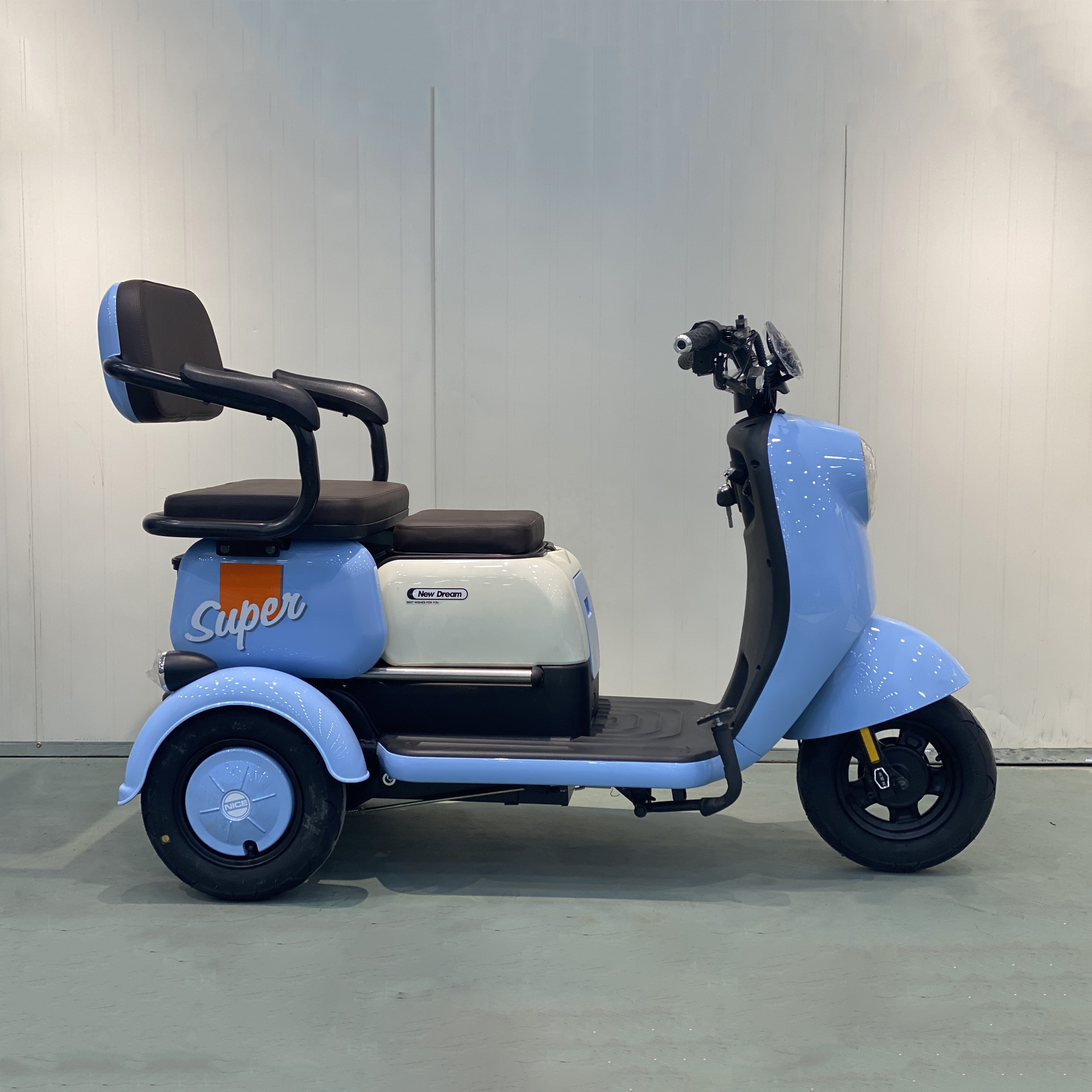 new adult 3 wheel electric bike scooter electrico 500w cheap motorized tricycles