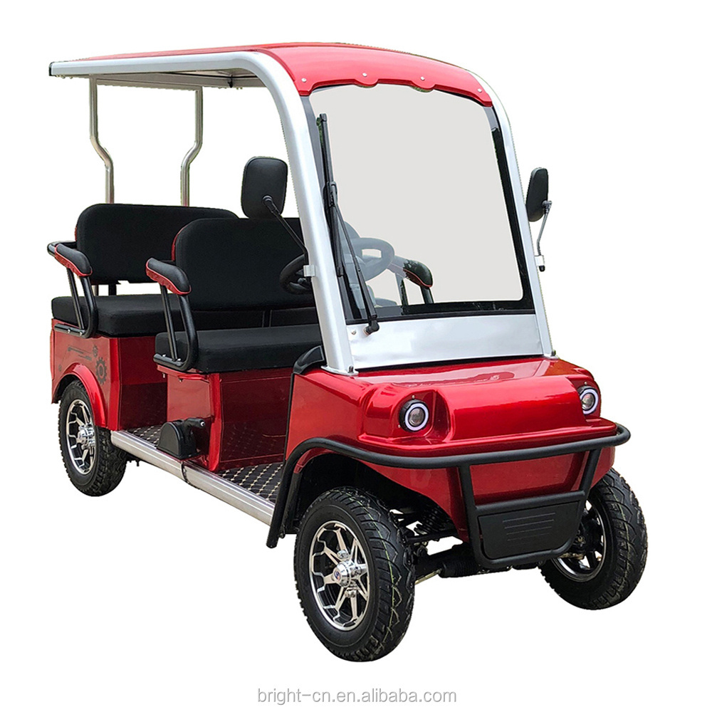 electric sightseeing scooters New cheap model 1200W electric golf cart 4 seater for adult