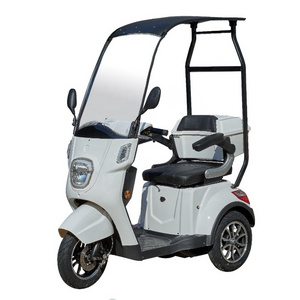 500w mobility scooters electric tricycles with roof 3 wheel mopeds