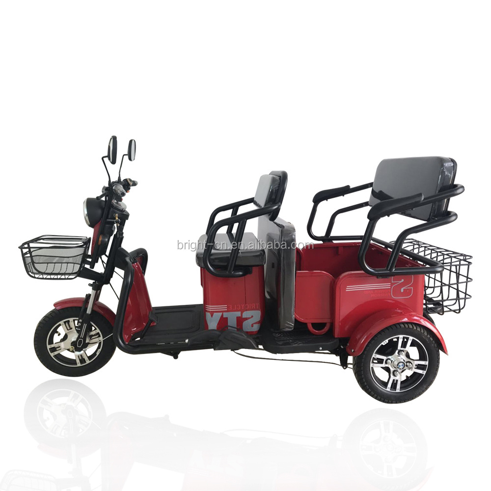 China 2019 new ce 48v 800w/500w rickshaw electric tricycle bike philippines