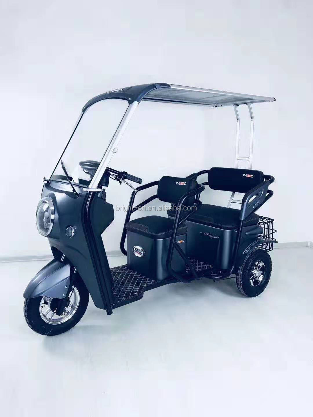 Low price 3 wheeler electric passenger tricycle 1000w moto taxi for sale