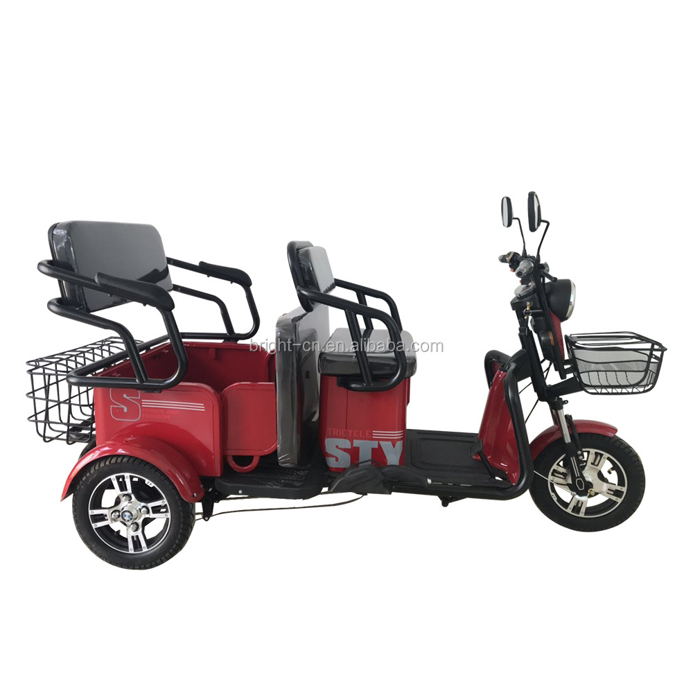 China 2019 new ce 48v 800w/500w rickshaw electric tricycle bike philippines