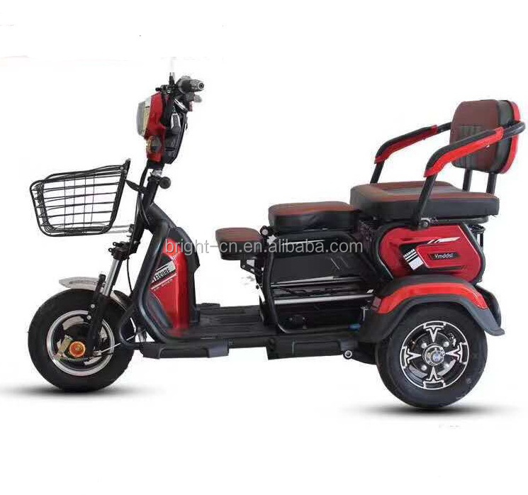 High Quality 3 Wheel Lead Acid Battery Handicapped Senior Electric Tricycles