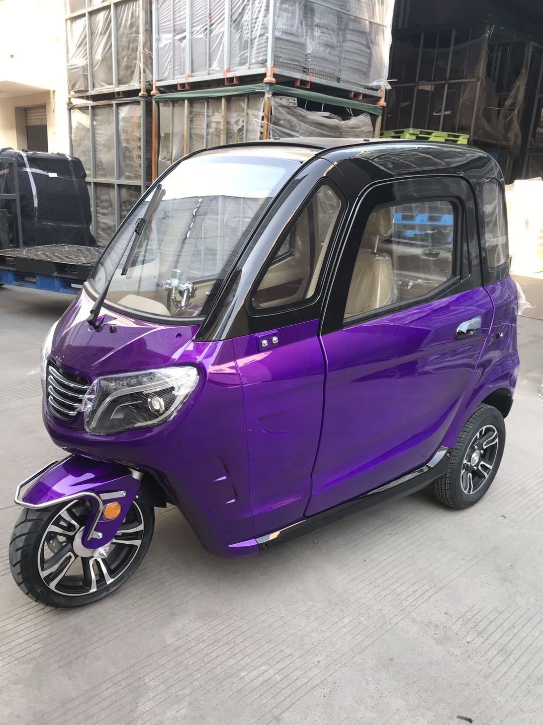 EEC coc   electric mobility  cabin scooter full enclosed all weather tricycle 3 wheel handicap  electric tricycle