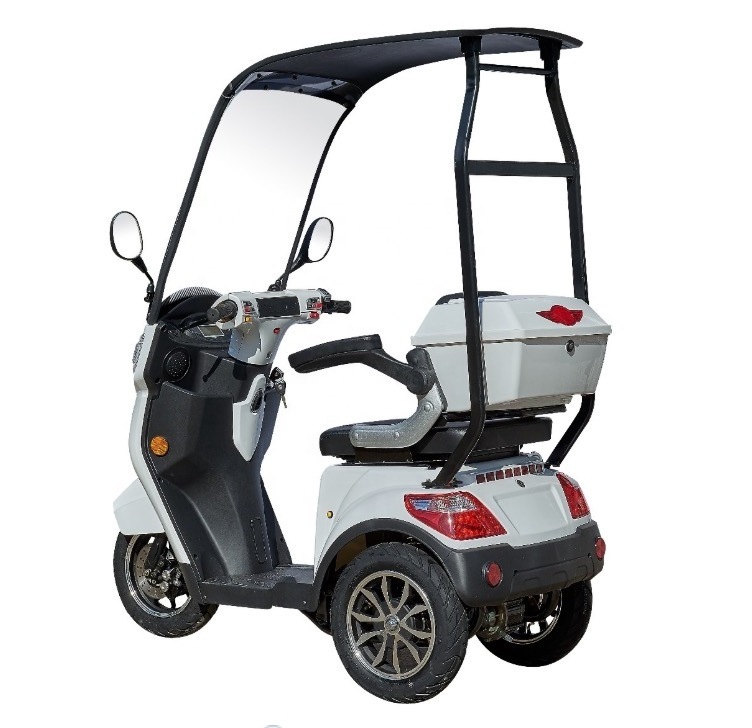 500w mobility scooters electric tricycles with roof 3 wheel mopeds