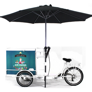 cheap hot sale Hot Sale 3 Wheel Ice Cream Bike Coffee Bike Coffee Cart Bike Coffee Food Cart with Sink Street Food made in china