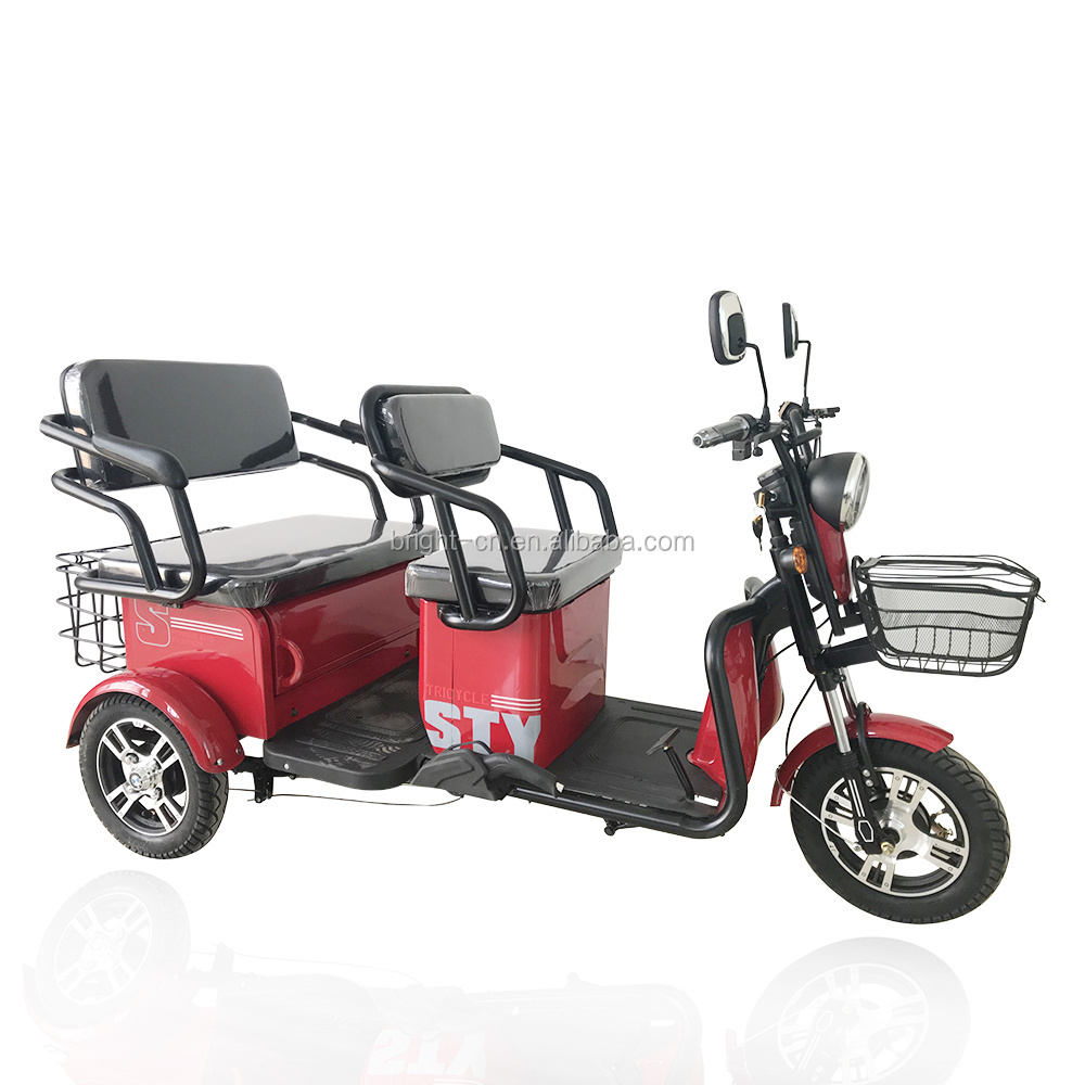 China 2019 new ce 48v 800w/500w rickshaw electric tricycle bike philippines