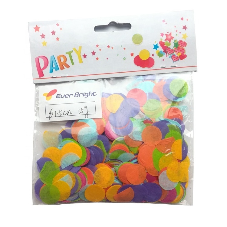 Bulk Bag Circle Metallic Foil Tissue Biodegradable Paper Wedding Confetti For Party Decoration