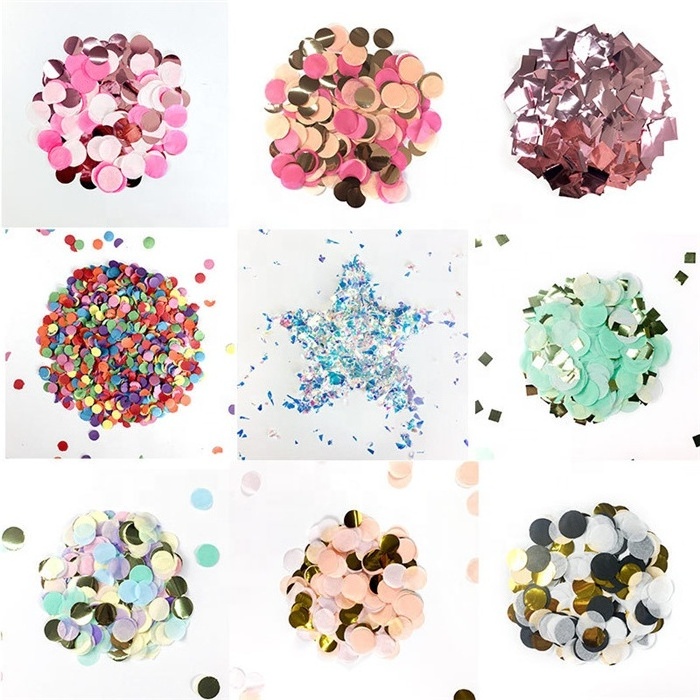 Bulk Bag Circle Metallic Foil Tissue Biodegradable Paper Wedding Confetti For Party Decoration