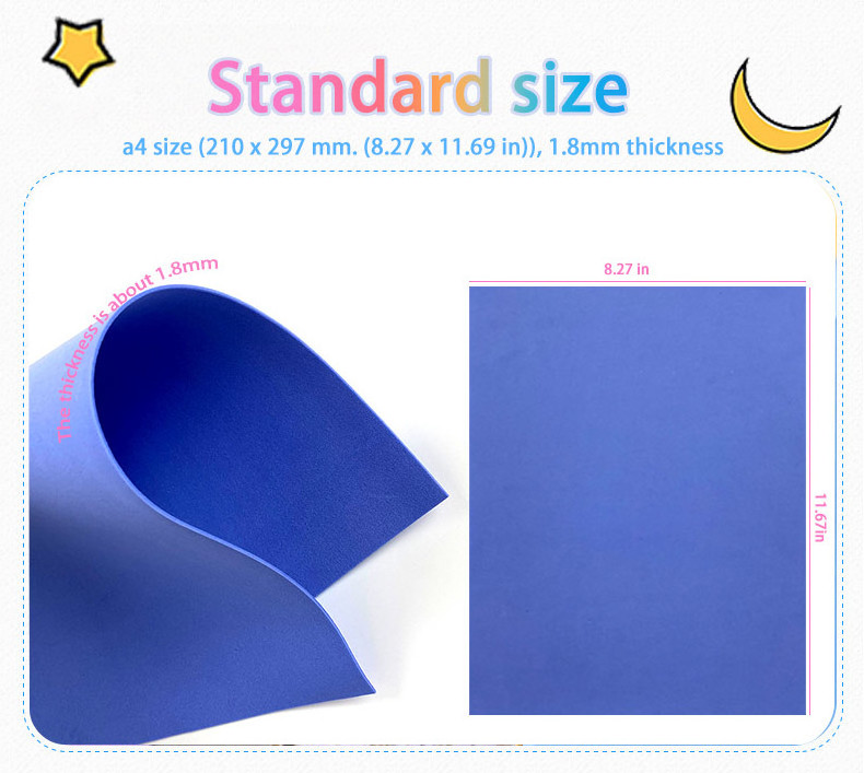 Wholesales Eco-friendly Goma EVA foam sheet 2mm Color EVA Glitter foami EVA Foam sheet for craft