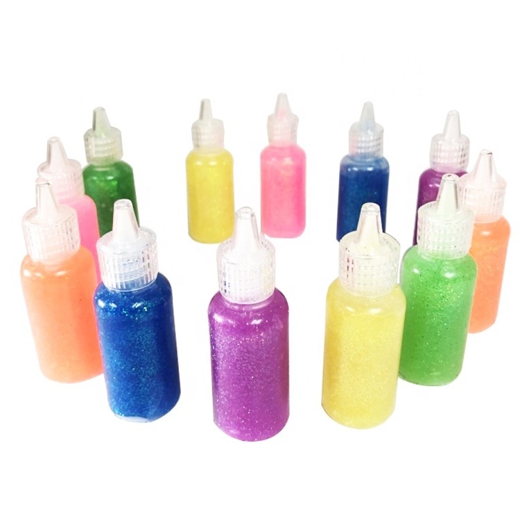 hot selling adhesive glitter glue for kids toy DIY for Paper Wood felt