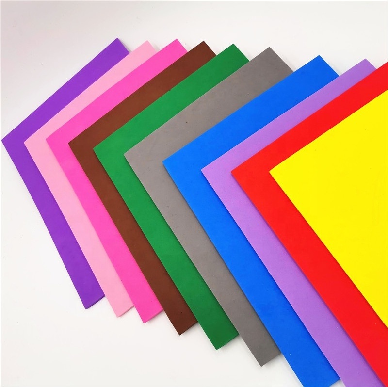 Non Toxic A4 size EVA foam 1.4mm-2mm Thickness EVA foam Sheets Craft EVA Fomi Foamy