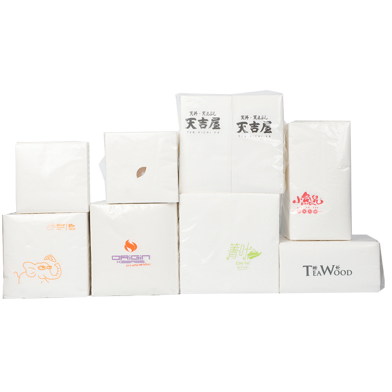 High quality airlaid embossed customized logo paper serviette napkin