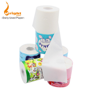 Factory Supply 4 Ply Toilet Roll Tissue Paper For Home Use  color toilet tissue