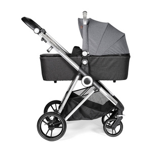 Brightbebe new luxury baby stroller 2 in 1 easy adjust to sleeping position automatically fits with Maxi-cosi car seat