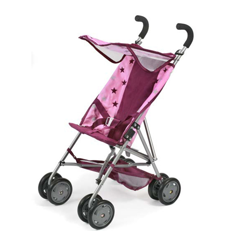 Brightbebe Hot selling pretend game baby doll stroller car seat for multi function play cada simple baby buggy toy for girls