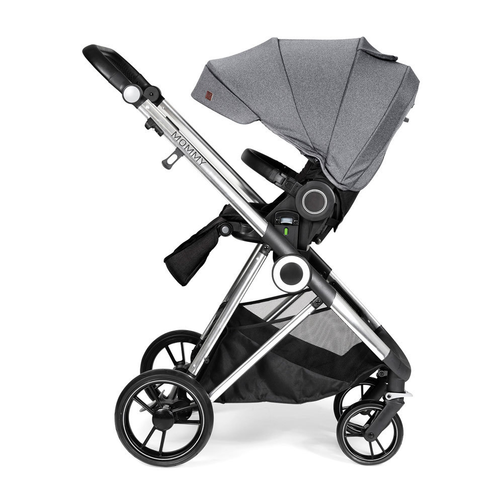 Brightbebe new luxury baby stroller 2 in 1 easy adjust to sleeping position automatically fits with Maxi-cosi car seat