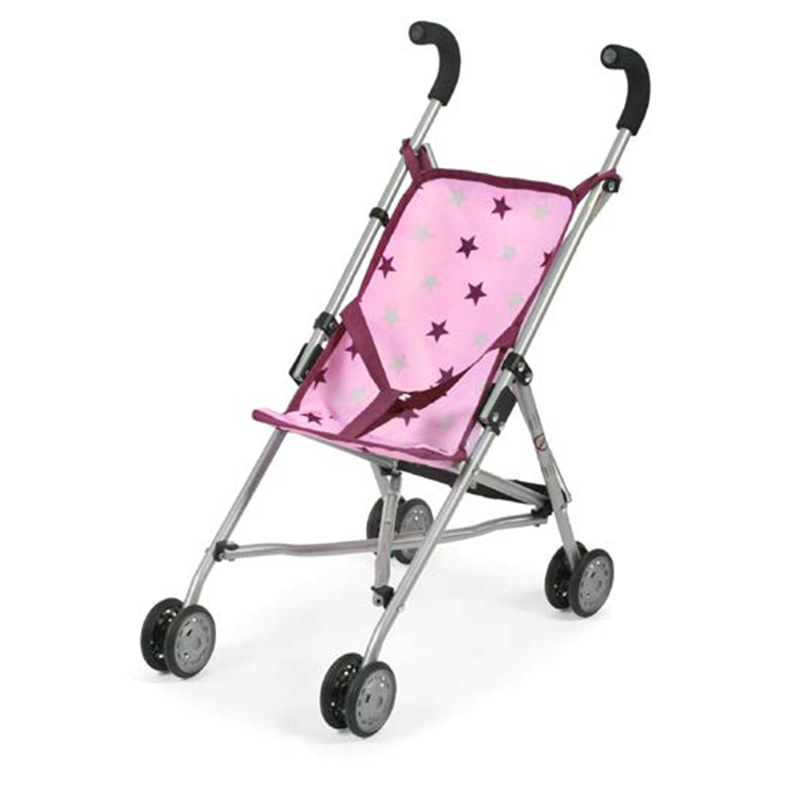 Brightbebe Hot selling pretend game baby doll stroller car seat for multi function play cada simple baby buggy toy for girls