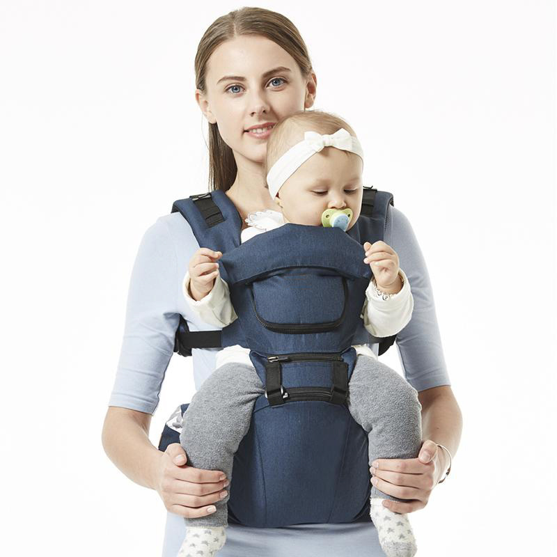 Brightbebe Wholesale Baby Travel Hip Seat Carrier Easy Carry Baby Wrap Front Facing Breathable Baby Carrier Bag