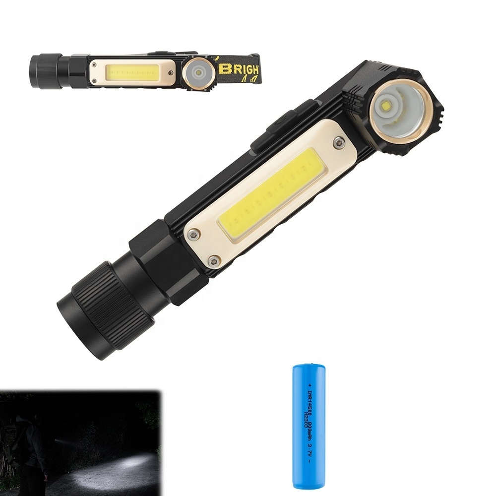 Waterproof Multifunctional Rotatable Adjustable Led Flashlight Work Light Usb Rechargeable Flashlight Magnetic Torch Light