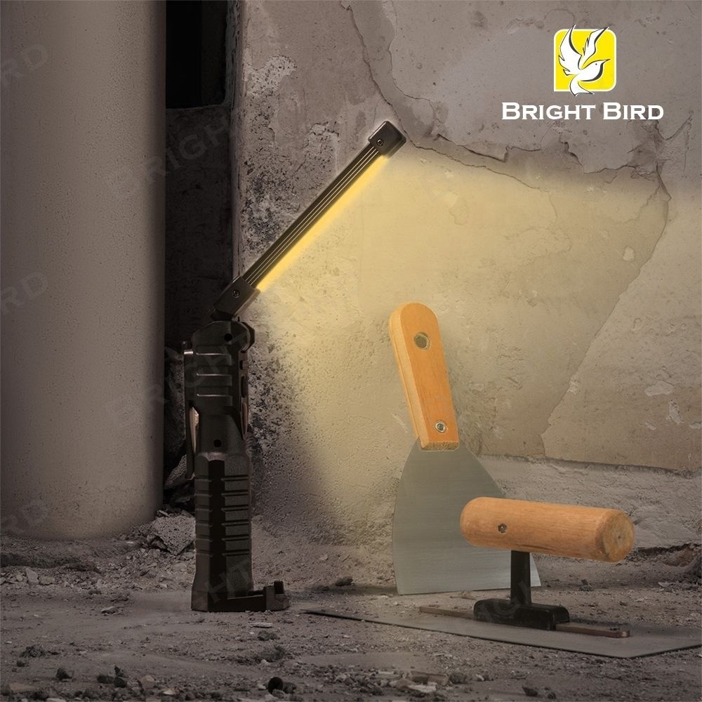 Bright Bird Portable Car Inspection Light Outdoor Foldable Emergency Lighting Cob Led Work Light Rechargeable