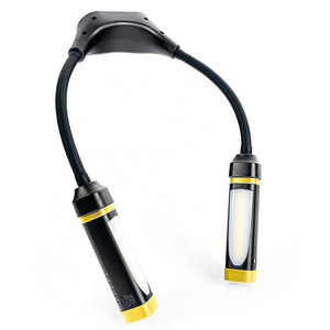 Bright Bird Custom Double-Headed Light Flashlight Outdoor Work Usb Rechargeable Cob Led Headlamp