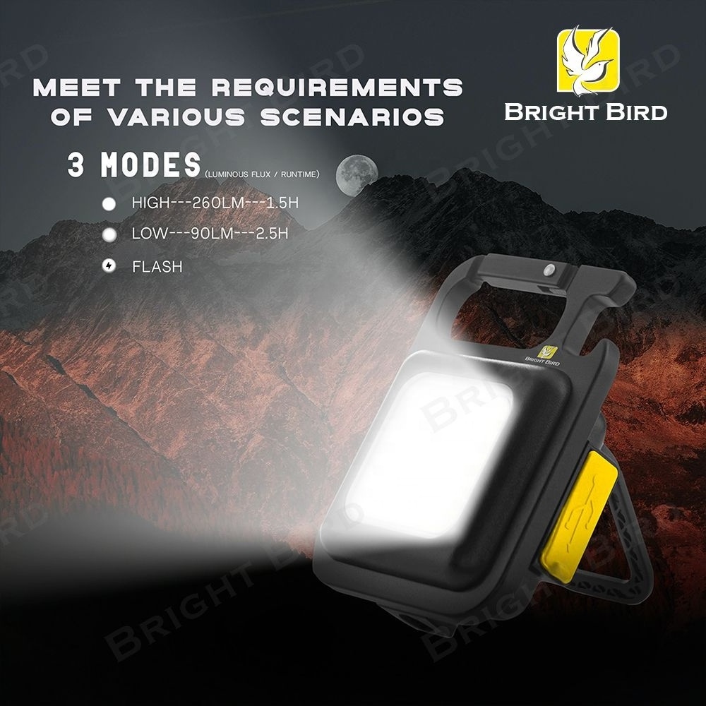 Portable Outdoor Multifunctional USB COB Work Light Inspection Light Camping Mini Led Flashlight Cob Rechargeable Keychain Light