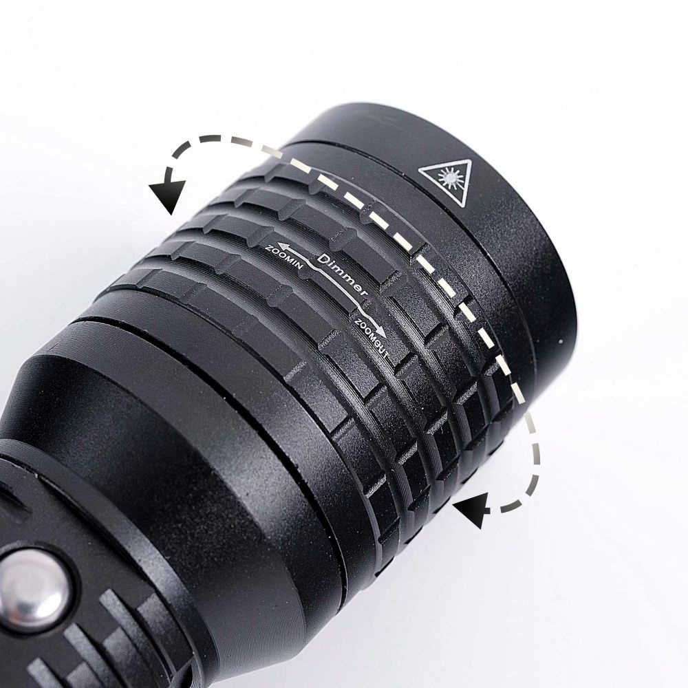 Bright Bird Custom Outdoor Waterproof Tactical Led Flashlight Portable Rechargeable Withe Laser Flashlight for Camping