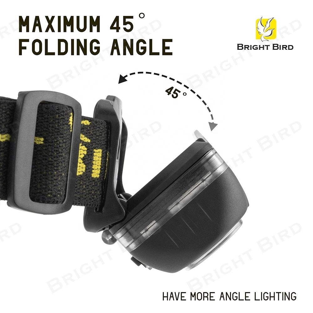 Bright Bird Lighting USB Rechargeable headlamp led Head Lights Camping Outdoor Head Torch Headlamp