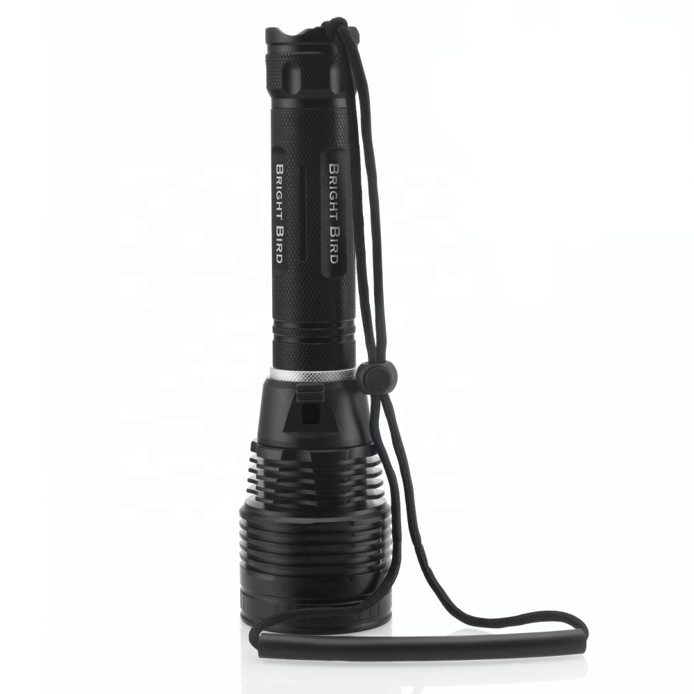 High power1600 Lumens powerful  Outdoor Camping Portable Flashlight Waterproof Rechargeable Led Diving Flashlight