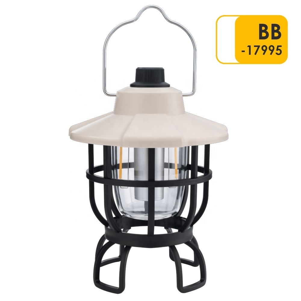 Manufacturer Wholesale Retro Camping Light Emergency Lamp Portable Hanging Led Camping Lantern Tent Lantern