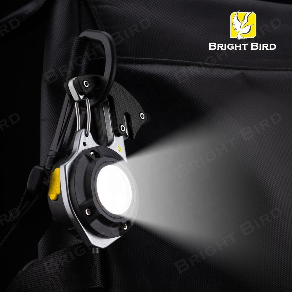 Camping Portable Keychain Work Light Small Outdoor Waterproof Keychain Flashlight Cob Rechargeable Led Keychain Light With Tool