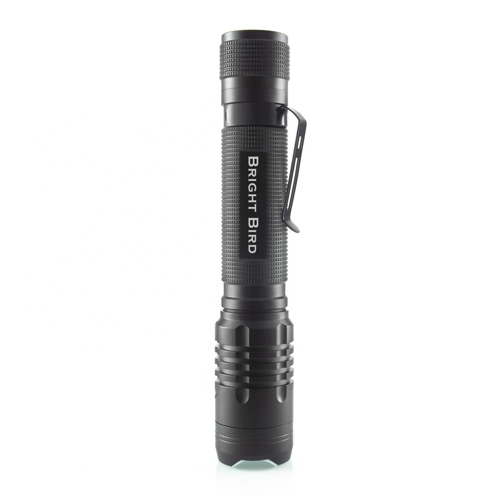 Bright Bird Custom Aaa Battery-Powered Portable Outdoor Waterproof Led Flashlight Torch Light Led Flashlight Long Range Powerful