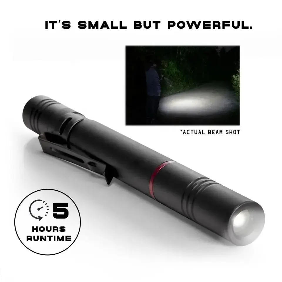 Bright Bird Outdoor Portable Mini Led Flashlight Multifunctional Waterproof Pocket Flashlight Small Penholder Pen Light