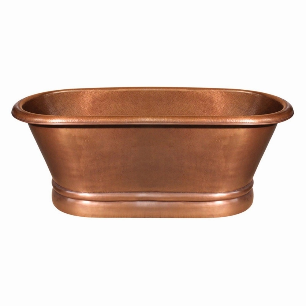 Top Quality Custom Size Pure Copper Material Bathtubs Hammered Bathtubs And Whirlpools Solid Surface Customized Shape