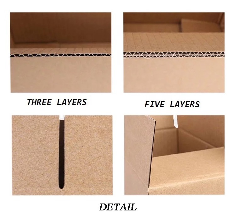 Factory Direct Large Size Thickened Solid Shipping Box 5-Ply Corrugated Carton Custom Size Cardboard Box Carton For Moving