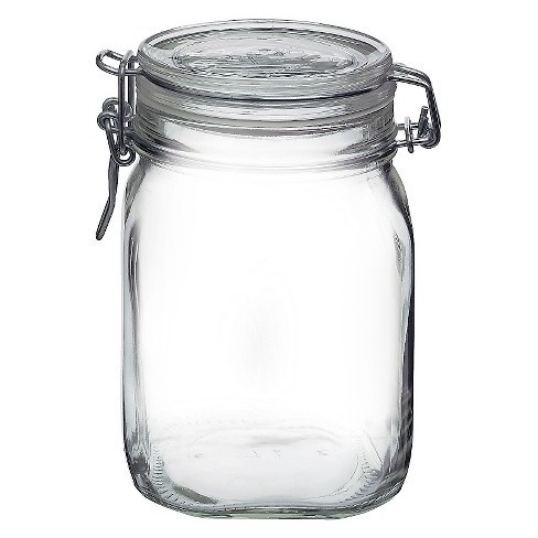 Trending Empty 3.5 Glass Jar Glass Storage Jars With Airtight Locking Clamp Lid Premium Quality Wholesale Prices Customized Bulk